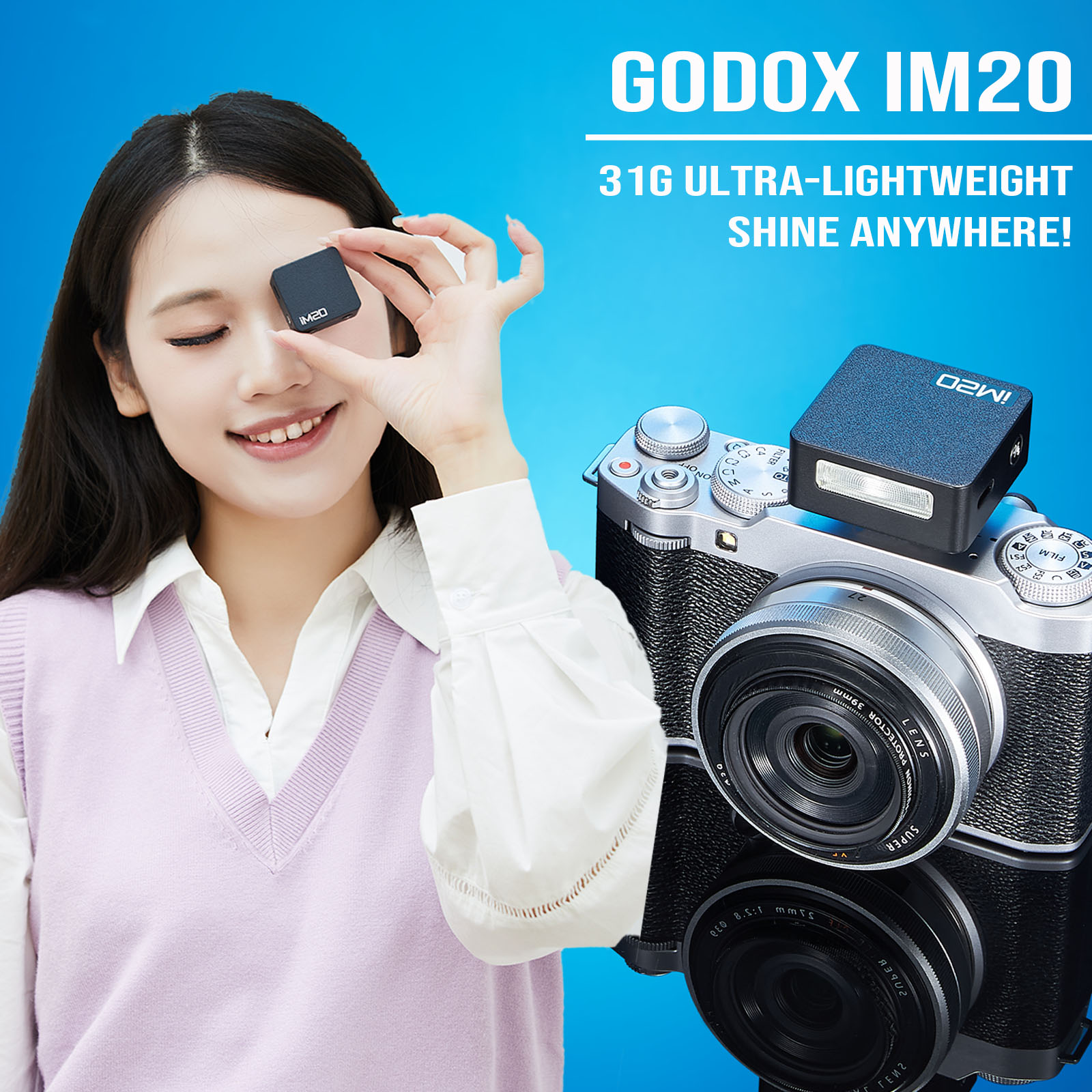 Amazon.com : Godox iM20 Camera Flash - USB C Charging/5 Levels/470